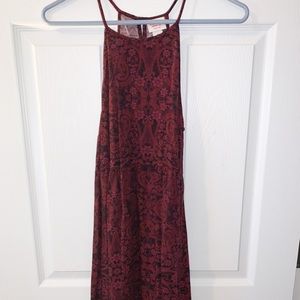 Target Mossimo. Maroon halter sun dress. Small